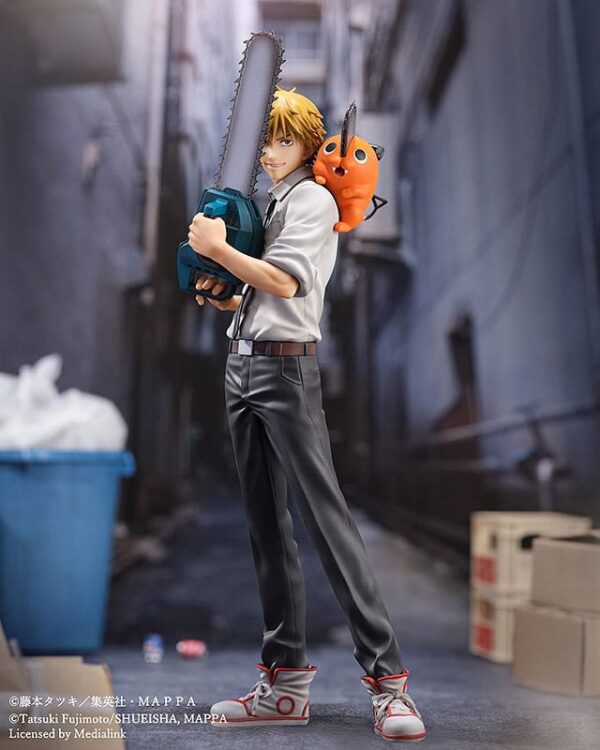 Chainsaw Man S-Fire PVC Szobor 1/7 Denji & Pochita 24 cm