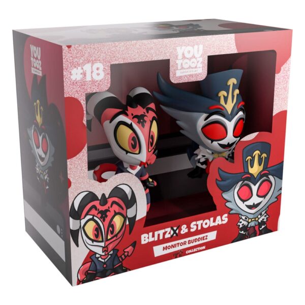 Helluva Boss Vinyl Figuras Blitzo & Stolas Monitor Buddiez