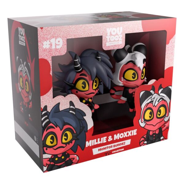 Helluva Boss Vinyl Figuras Millie & Moxxie Monitor Buddiez