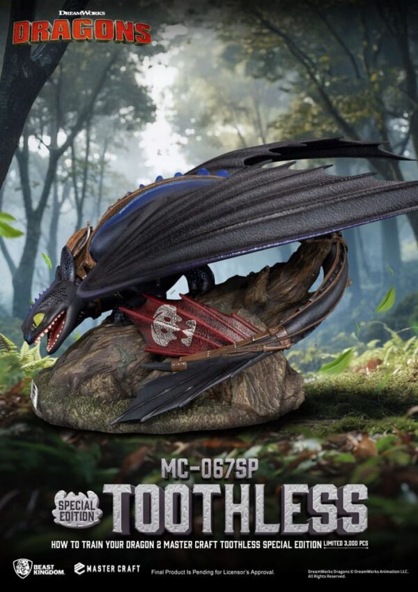 How To Train Your Dragon 2 Master Craft Szobor Toothless 38 cm How To Train Your Dragon 2 Master Craft Szobor Toothless 38 cm