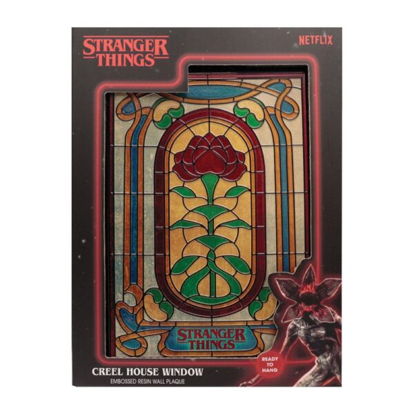 Stranger Things Resin Plaque Creel House Stained Glass Window Stranger Things Resin Plaque Creel House Stained Glass Window