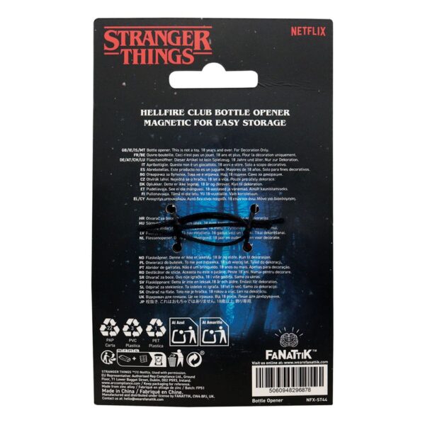 Stranger Things Bottle Opener Hellfire Club