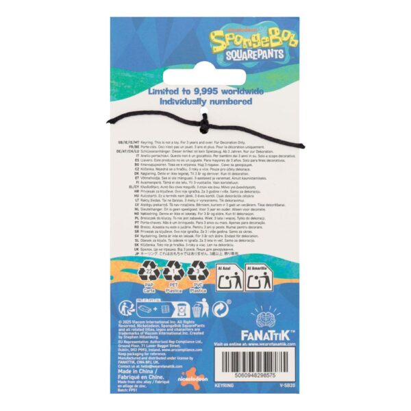 SpongeBob Squarepants Kulcstartó Driver License Limited Edition