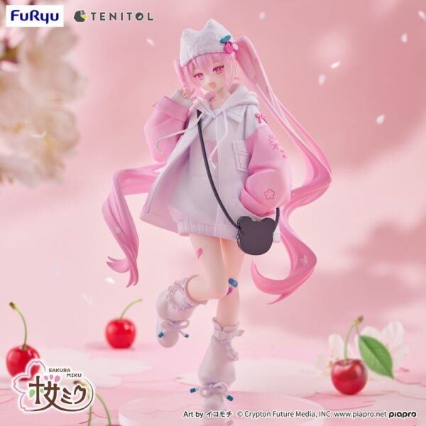 Hatsune Miku Tenitol PVC Szobor Sakura Miku Cool style [petit] 19 cm