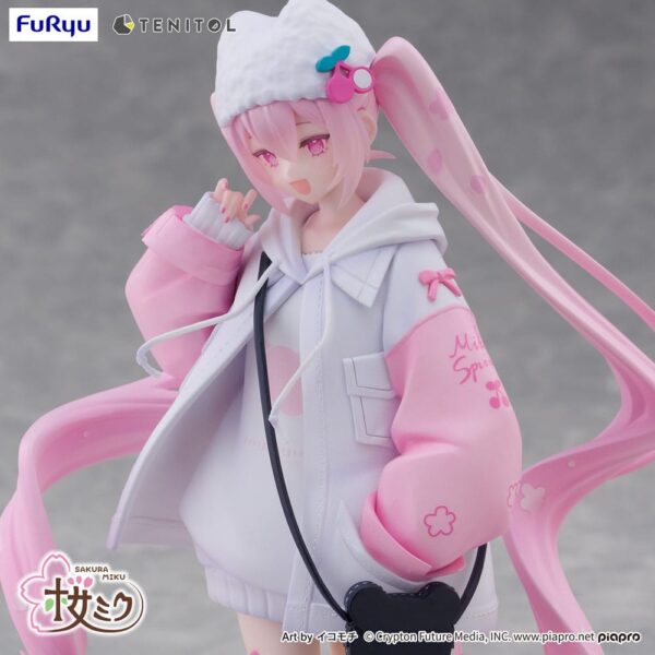 Hatsune Miku Tenitol PVC Szobor Sakura Miku Cool style [petit] 19 cm