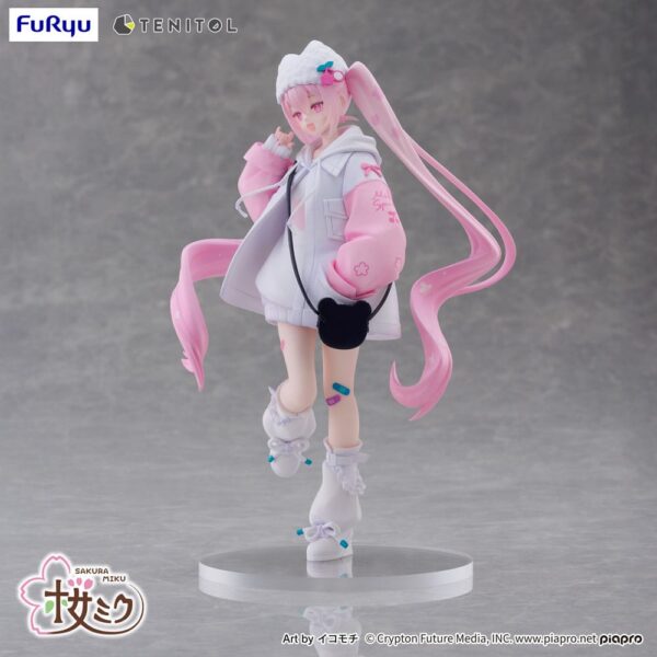 Hatsune Miku Tenitol PVC Szobor Sakura Miku Cool style [petit] 19 cm