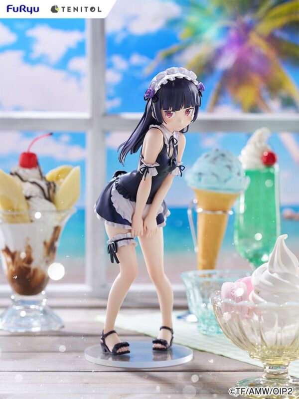 Ore no Imouto ga Konna ni Kawaii Wake ga Nai. Tenitol Tall PVC Szobor Kuroneko swimsuits maid Ver. 27 cm