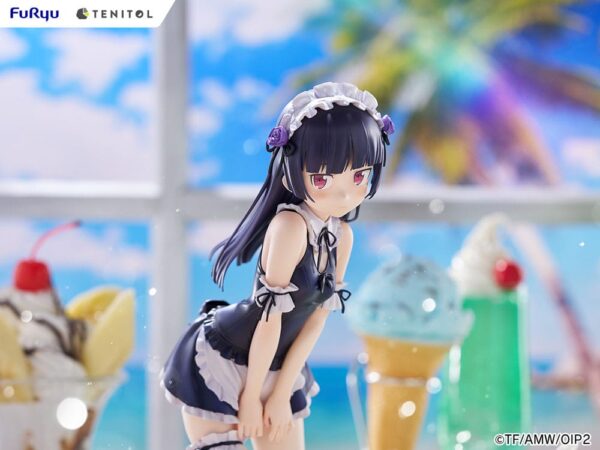 Ore no Imouto ga Konna ni Kawaii Wake ga Nai. Tenitol Tall PVC Szobor Kuroneko swimsuits maid Ver. 27 cm