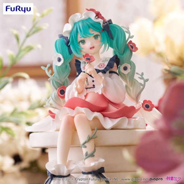 Hatsune Miku Noodle Stopper PVC Szobor Hatsune Miku Flower Fairy Anemone 14 cm