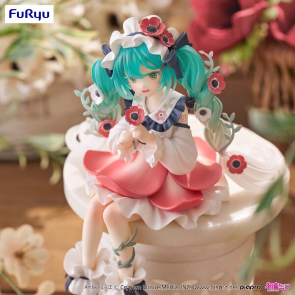 Hatsune Miku Noodle Stopper PVC Szobor Hatsune Miku Flower Fairy Anemone 14 cm