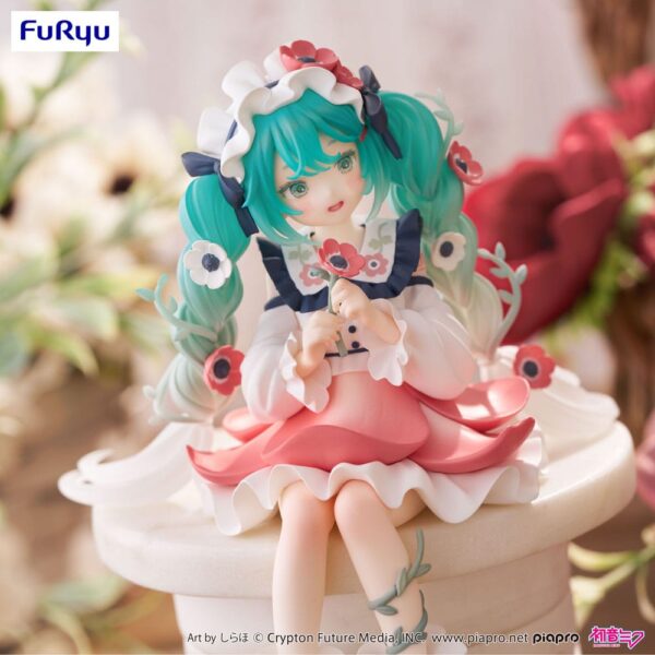 Hatsune Miku Noodle Stopper PVC Szobor Hatsune Miku Flower Fairy Anemone 14 cm