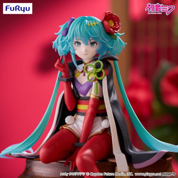 Hatsune Miku Noodle Stopper PVC Szobor Flower Fairy Camellia 15 cm