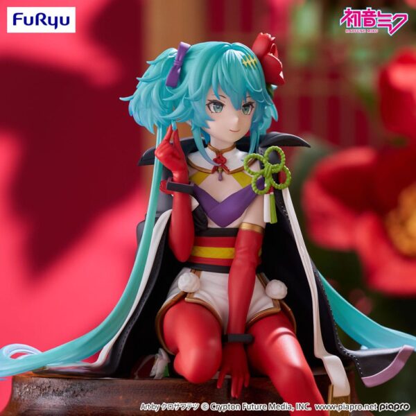 Hatsune Miku Noodle Stopper PVC Szobor Flower Fairy Camellia 15 cm