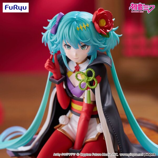 Hatsune Miku Noodle Stopper PVC Szobor Flower Fairy Camellia 15 cm