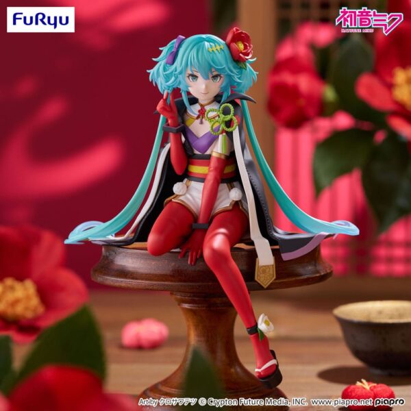 Hatsune Miku Noodle Stopper PVC Szobor Flower Fairy Camellia 15 cm