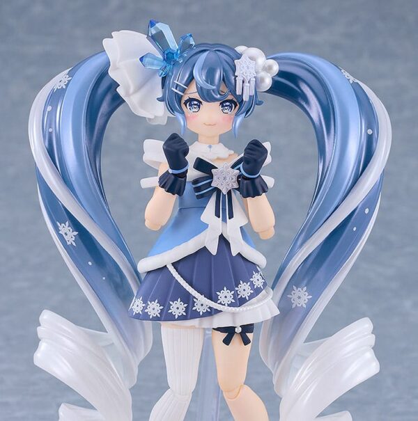 Character Vocal Series 01: Hatsune Miku Figma Akció Figura Snow Miku: Crystal Snow Ver. 13 cm
