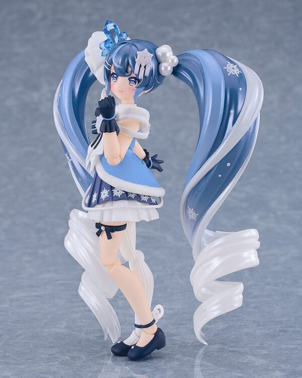 Character Vocal Series 01: Hatsune Miku Figma Akció Figura Snow Miku: Crystal Snow Ver. 13 cm