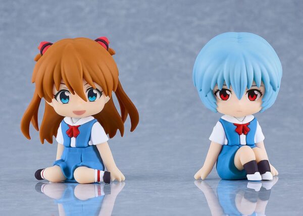 Rebuild of Evangelion Rubber Mascot Nendroid Plus Mini Figura Rei Ayanami 8 cm