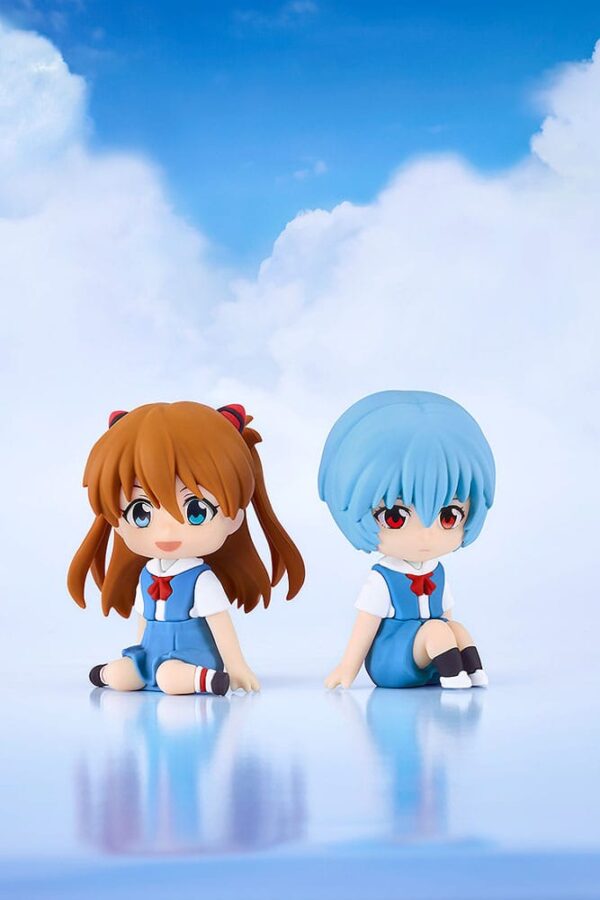 Rebuild of Evangelion Rubber Mascot Nendroid Plus Mini Figura Rei Ayanami 8 cm