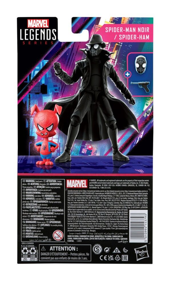 Spider-Man: Into the Spider-Verse Marvel Legends Akció Figura 2-Pack 2022 Spider-Man Noir & Spider-Ham 15 cm