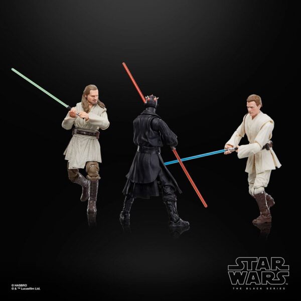 Star Wars Episode I Black Series Akció Figura 3-Pack Qui-Gon Jinn, Darth Maul, Obi-Wan Kenobi 15 cm