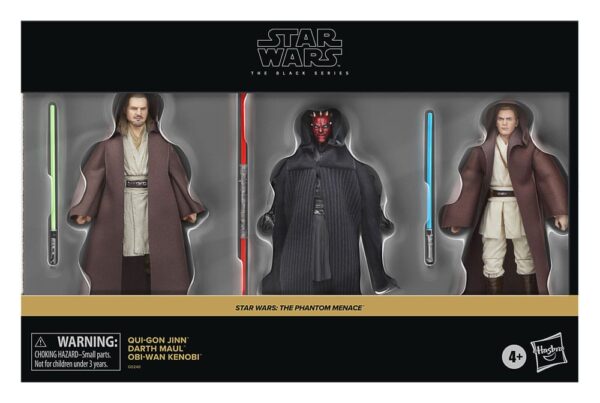 Star Wars Episode I Black Series Akció Figura 3-Pack Qui-Gon Jinn, Darth Maul, Obi-Wan Kenobi 15 cm