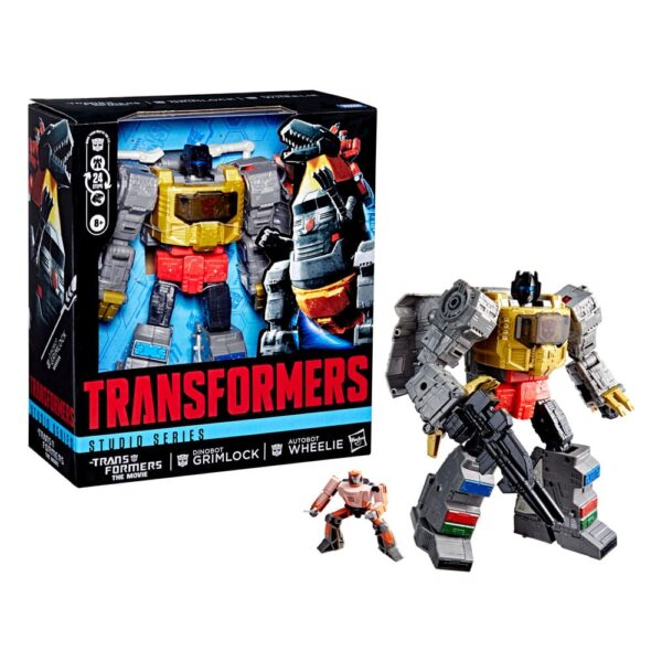 The Transformers: The Movie Studio Series Leader Class Akció Figura Dinobot Grimlock & Autobot Wheelie 22 cm The Transformers: The Movie Studio Series Leader Class Akció Figura Dinobot Grimlock & Autobot Wheelie 22 cm