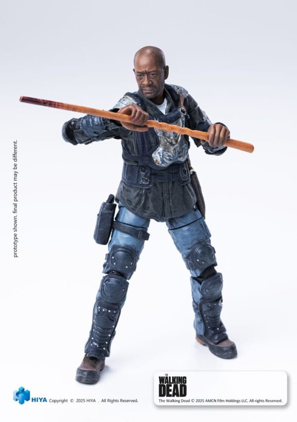 The Walking Dead: The Ones Who Lived Exquisite Mini Akció Figura 1/18 Morgan 10 cm