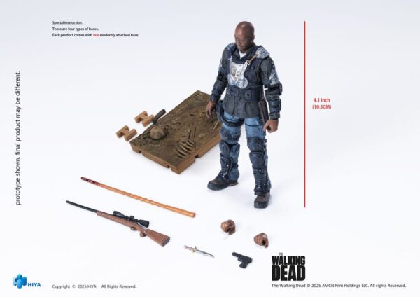 The Walking Dead: The Ones Who Lived Exquisite Mini Akció Figura 1/18 Morgan 10 cm