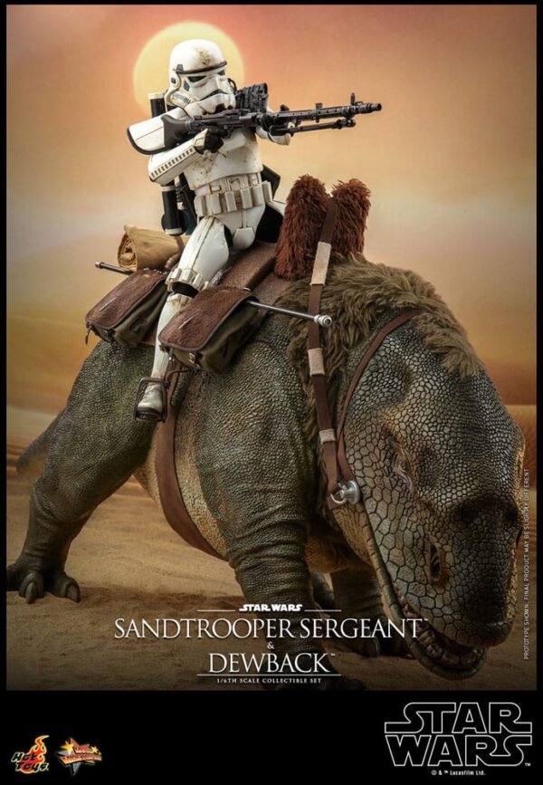 Star Wars Episode IV Akció Figura 2-Pack 1/6 Sandtrooper Sergeant & Dewback 30 cm