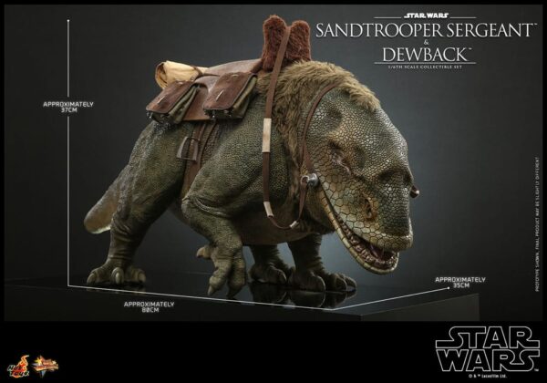 Star Wars Episode IV Akció Figura 2-Pack 1/6 Sandtrooper Sergeant & Dewback 30 cm