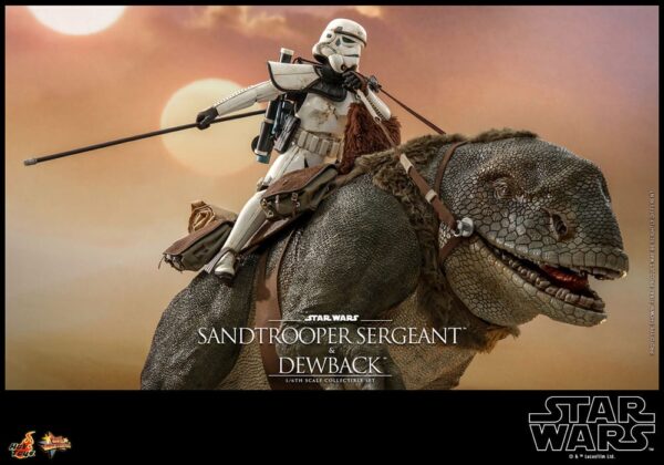 Star Wars Episode IV Akció Figura 2-Pack 1/6 Sandtrooper Sergeant & Dewback 30 cm