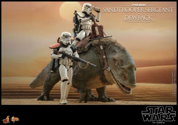 Star Wars Episode IV Akció Figura 2-Pack 1/6 Sandtrooper Sergeant & Dewback 30 cm