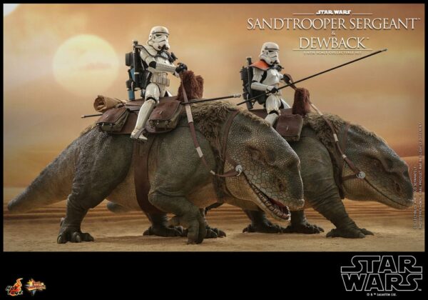 Star Wars Episode IV Akció Figura 2-Pack 1/6 Sandtrooper Sergeant & Dewback 30 cm