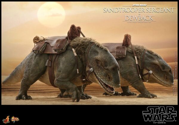 Star Wars Episode IV Akció Figura 2-Pack 1/6 Sandtrooper Sergeant & Dewback 30 cm