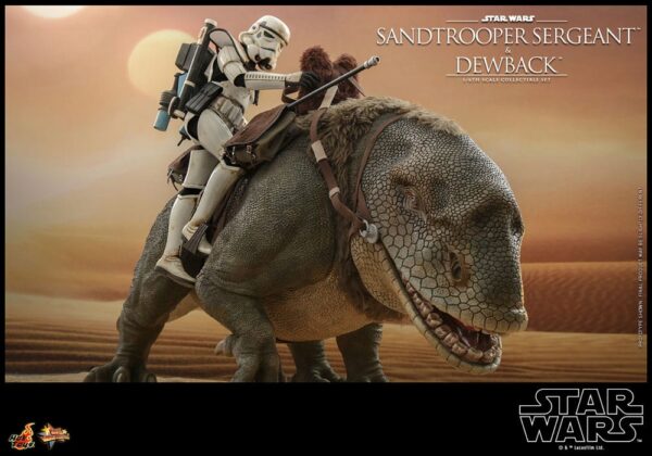Star Wars Episode IV Akció Figura 2-Pack 1/6 Sandtrooper Sergeant & Dewback 30 cm