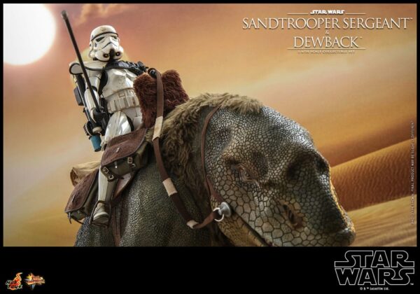 Star Wars Episode IV Akció Figura 2-Pack 1/6 Sandtrooper Sergeant & Dewback 30 cm