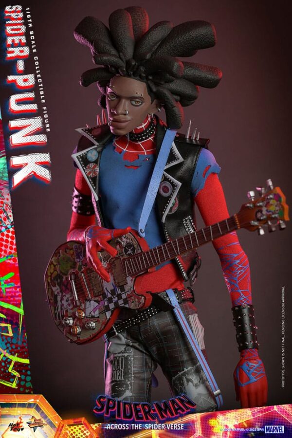 Spider-Man: Across the Spider-Verse Movie Masterpiece Akció Figura 1/6 Spider-Punk 32 cm