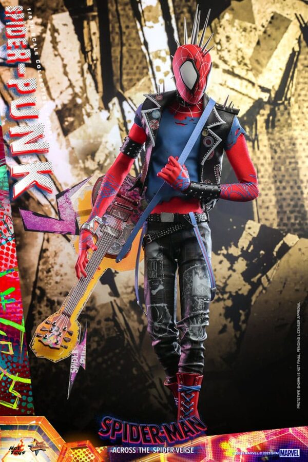 Spider-Man: Across the Spider-Verse Movie Masterpiece Akció Figura 1/6 Spider-Punk 32 cm