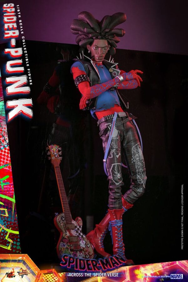 Spider-Man: Across the Spider-Verse Movie Masterpiece Akció Figura 1/6 Spider-Punk 32 cm