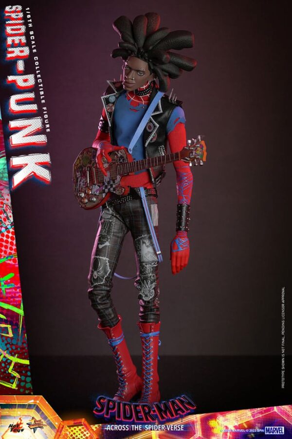 Spider-Man: Across the Spider-Verse Movie Masterpiece Akció Figura 1/6 Spider-Punk 32 cm