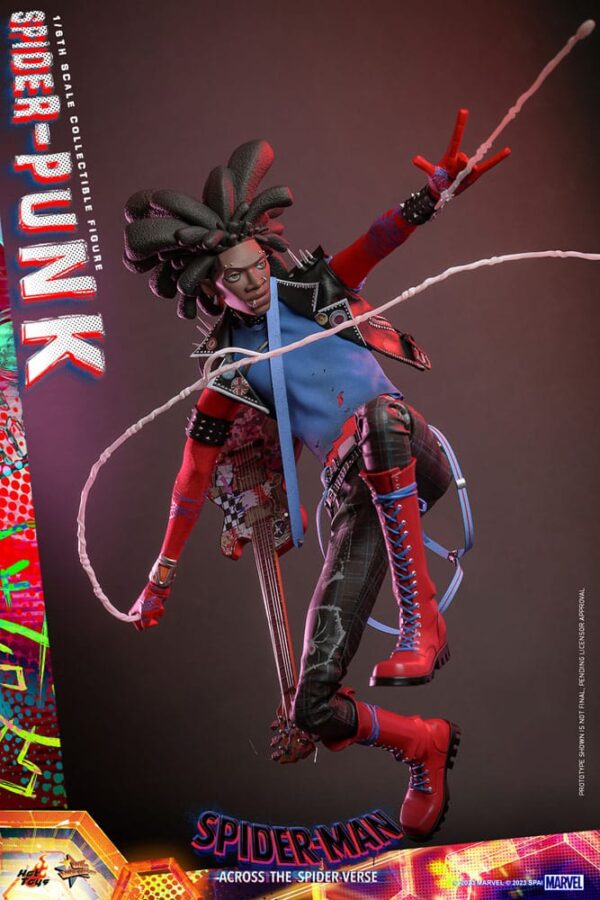 Spider-Man: Across the Spider-Verse Movie Masterpiece Akció Figura 1/6 Spider-Punk 32 cm
