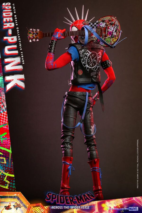 Spider-Man: Across the Spider-Verse Movie Masterpiece Akció Figura 1/6 Spider-Punk 32 cm