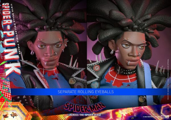 Spider-Man: Across the Spider-Verse Movie Masterpiece Akció Figura 1/6 Spider-Punk 32 cm