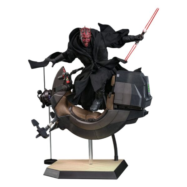 Star Wars Episode I Movie Masterpiece Akció Figura 1/6 Darth Maul with Sith Speeder 29 cm