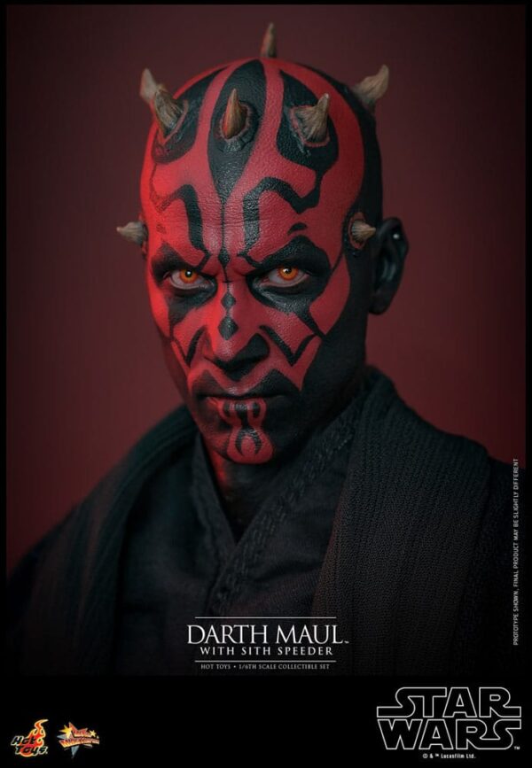 Star Wars Episode I Movie Masterpiece Akció Figura 1/6 Darth Maul with Sith Speeder 29 cm