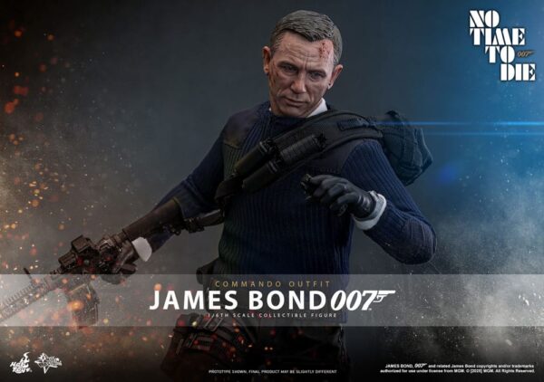No Time To Die Movie Masterpiece Akció Figura 1/6 James Bond (Commando Outfit) Hot Toys Exclusive 30 cm