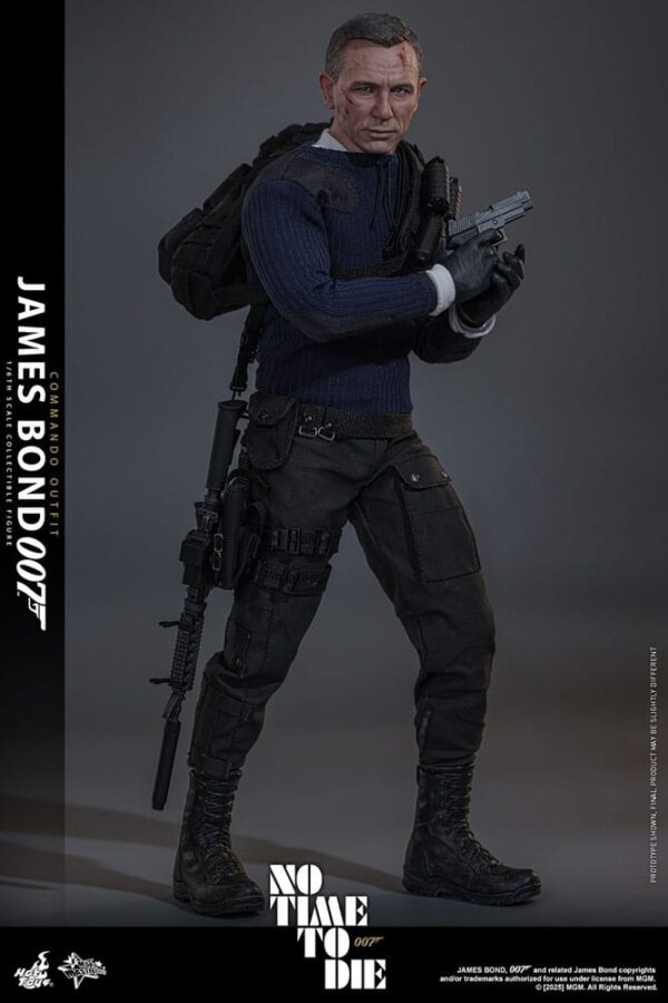 No Time To Die Movie Masterpiece Akció Figura 1/6 James Bond (Commando Outfit) Hot Toys Exclusive 30 cm