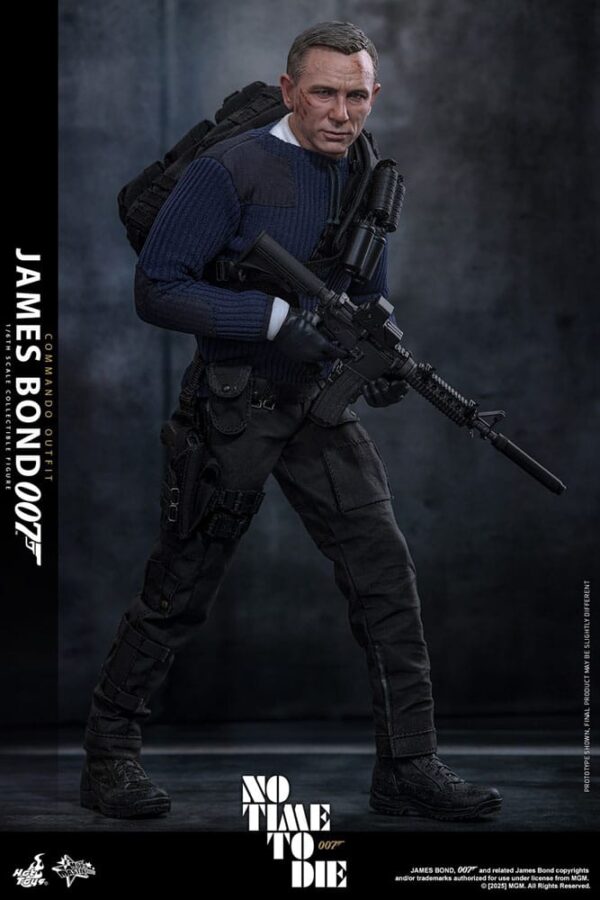 No Time To Die Movie Masterpiece Akció Figura 1/6 James Bond (Commando Outfit) Hot Toys Exclusive 30 cm