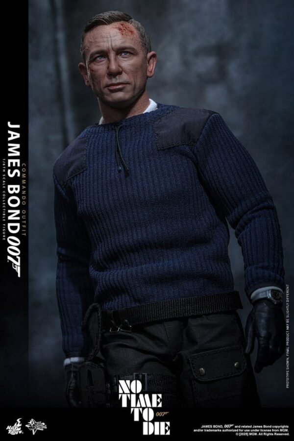 No Time To Die Movie Masterpiece Akció Figura 1/6 James Bond (Commando Outfit) Hot Toys Exclusive 30 cm